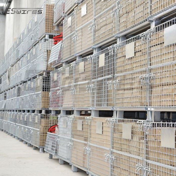 Wire Mesh Container With Castor